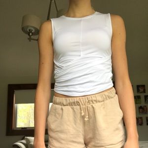 Babaton white tank top